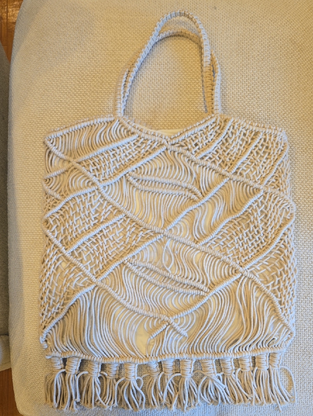 Free People X Anju Macrame Tote Bag